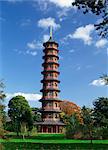 La pagode à Kew Gardens, patrimoine mondial de l'UNESCO, Londres, Royaume-Uni, Europe