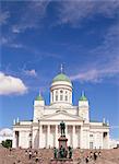 Exterior of the Christian Helsinki Cathedral, Helsinki, Finland, Scandinavia, Europe