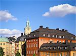 Old buildings in Gamla Stan, Stockholm's old town, Stockholm, Sweden, Scandinavia, Europe