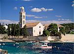Das Franziskanerkloster, die Stadt Hvar, Insel Hvar, Dalmatien, dalmatinische Küste, Kroatien, Europa
