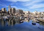 The harbour at St. Julian's Bay, Malta, Mediterranean, Europe