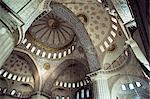 Innenraum der blauen Moschee (Sultan-Ahmet-Moschee), UNESCO Weltkulturerbe, Istanbul, Türkei, Europa, Eurasien