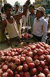 Onions for sale, India, Asia