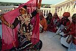 Traditional Kalbalia dance troupe, Rajasthan state, India, Asia