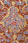 Detail of the painted walls in the public reception area, Kuchaman Fort, Rajasthan state, India, Asia