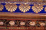 Decorative detail in the Sheesh Mahal (Mirrored Hall) (hall of mirrors), Deo Garh Palace Hotel, Deo Garh, Rajasthan state, India, Asia