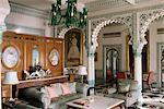 The Shiv Niwas Palace Hotel, Udaipur, Rajasthan state, India, Asia