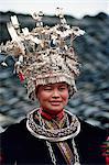 Miao bride, Taigong, China, Asia