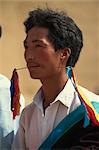 Tibétain, passage à l'âge rituel, Qinghai, Chine, Asie