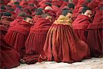 Lamas, le monastère de Labrang, province de Gansu, Tibet, Chine, Asie