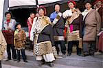 Khampas, Qamdo monastery, Tibet, China, Asia