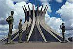 Cathédrale, Brasilia, UNESCO World Heritage Site, au Brésil, en Amérique du Sud