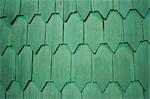 Close-up of tejuelas (house shingles), Chiloe, Chile, South America