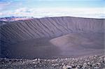 Geologisch jüngsten explosiven Vulkankrater Hverfjall, nordöstlich, Island, Polarregionen