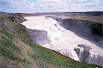 Gullfoss, southwest area, Iceland, Polar Regions