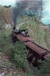 Train à vapeur sur le chemin de Darjeeling, Bengale-occidental État, Inde, Asie