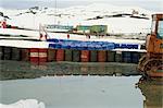 Base chilienne, Teniente Marsh, King George Island, les îles Shetland du Sud, l'Antarctique, régions polaires