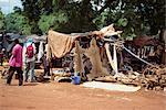 Peaux d'animaux pour les vendre, Bamako, Mali, Afrique