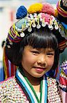 Girl in tradional dress, Thailand, Southeast Asia, Asia