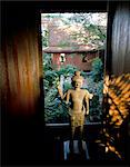 Statue khmère, House, Bangkok (Thaïlande), l'Asie du sud-est, Asie de Jim Thompson