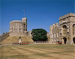 Quadrilatère haut, château de Windsor, Berkshire, Angleterre, Royaume-Uni, Europe