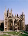 Cathédrale de Peterborough, Peterborough, Cambridgeshire, Angleterre, Royaume-Uni, Europe