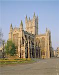 Bath Abbey, Bath, Avon, Angleterre, RU