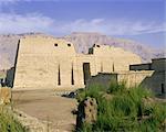 Tempel von Ramses III (Ramses III), Tal der Könige, Theben, UNESCO World Heritage Site, Ägypten, Nordafrika, Afrika