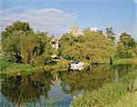 La rivière Avon, Bidford-on-Avon, Warwickshire, Angleterre, Royaume-Uni, Europe