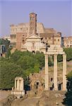 The Roman Forum and Colosseum, UNESCO World Heritage Site, Rome, Lazio, Italy, Europe