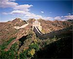 Jinshanling-Abschnitt von Great Wall Of China, UNESCO-Weltkulturerbe, in der Nähe von Peking, China, Asien