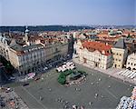 Old Town Square (Staromestske namesti), Prague, Czech Republic, Europe