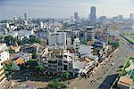 Skyline und modernen Bau, Ho-Chi-Minh-Stadt (Saigon), Vietnam, Indochina, Asien