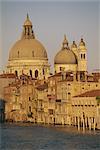 Grand Canal and Campo D. Salute, Santa Maria Della Salute church from the Accademia Bridge, Venice, UNESCO World Heritage Site, Veneto, Italy, Europe