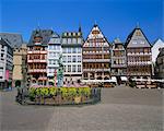 Römerberg, la place centrale du XIVe siècle, Frankfurt am Main, Hesse, Allemagne, Europe