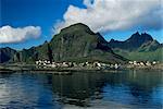 Fishing village of Tind, Moskenesoya, Lofoten Islands, Nordland, Norway, Scandinavia, Europe