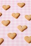 Heart-shaped Cookies, One Broken