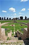 Entrée et amphithéâtre période Augustine arch, Lucera, Pouilles, Italie, Europe