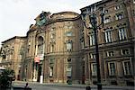 Palazzo Carignano, birthplace of Carlo Alberto, V. Emanuele II and meeting place of first Italian Parliament, Turin, Piedmont, Italy, Europe