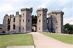 Raglan Castle, Gwent, Wye Valley, Wales, United Kingdom, Europe