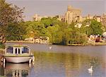 The River Thames and Windsor Castle, Windsor, Berkshire, England, UK