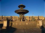 Water fountain in Place de la Concorde, Paris, France, Europe