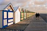 Beach huts, Cayeux sur Mer, Picardy, France, Europe