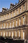 The Circus, Georgian terrace, Bath, UNESCO World Heritage Site, Avon, England, United Kingdom, Europe