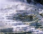 Terraces, Mammoth Hot Springs, Yellowstone National Park, UNESCO World Heritage Site, Wyoming, United States of America (USA), North America