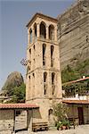 Byzantine church tower, Kalambaka, Meteora, Thessaly, Greece, Europe