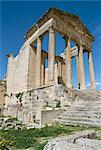 Das Capitol, Dougga (Thugga), UNESCO World Heritage Site, Tunesien, Nordafrika, Afrika