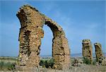 Vestiges de l'aqueduc, Chemtu, Tunisie, Afrique du Nord, Afrique