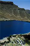 Band-i-Zulfikar, der größte See in Band-E-Amir (Dam des Königs), Afghanistans erster Nationalpark eingerichtet 1973 zum Schutz der fünf Seen, geglaubt, von den Einheimischen, die von den Propheten Mohammeds Schwiegersohn Ali, so dass sie einen Ort der Pilgerfahrt, Afghanistan, Asien erstellt wurden