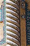 Uniques timouride tire-bouchon piliers du sanctuaire de Khwaja Abu Nasr Parsa, Balkh (mère des cités), province de Balkh, Afghanistan, Asie
